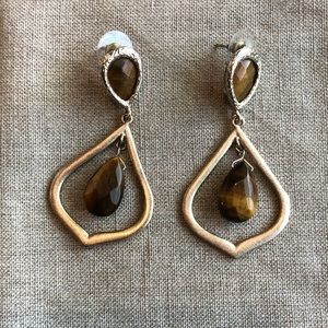 Kendra Scott Vintage Rayanne Tigers Eye Earrings